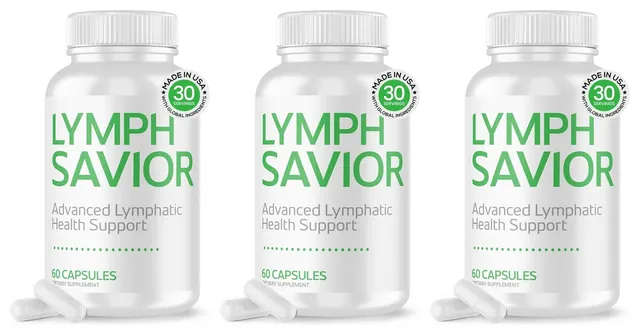 3 bottles of Lymph Savior capsules
